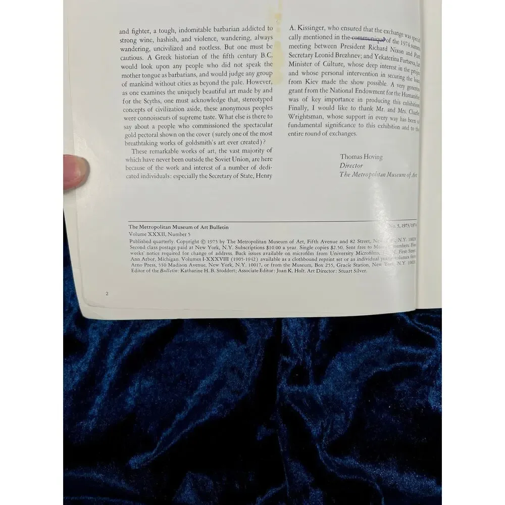 Vintage From the Lands of the Scythians - 1975 Metropolitan Museum Art Book